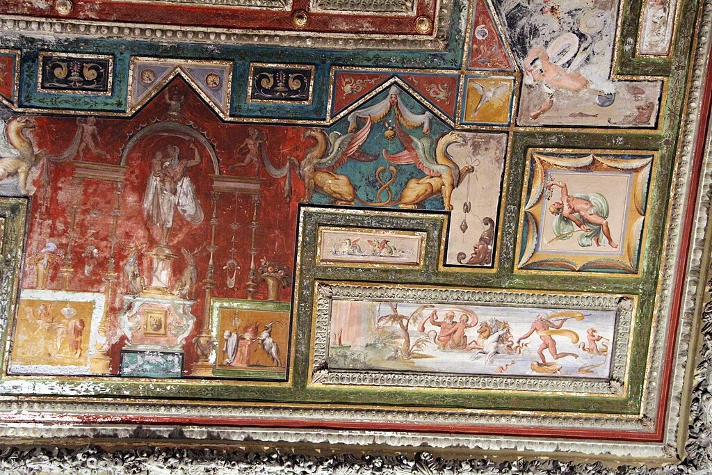 Perin del Vaga - Villa del Principe, Genova, Sacrifici e allegorie delle stagioni